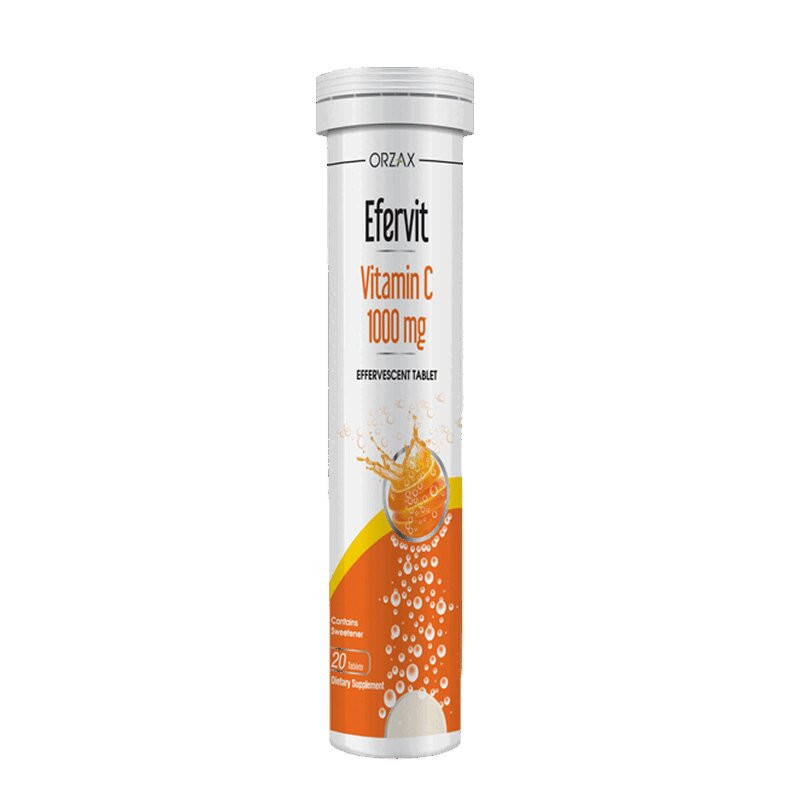 Orzax Ocean Efervit Vitamin C 1000 мг таблетки шипучие Апельсин 20 шт
