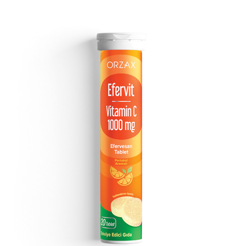 Orzax Ocean Efervit Vitamin C 1000 мг таблетки шипучие Апельсин 20 шт