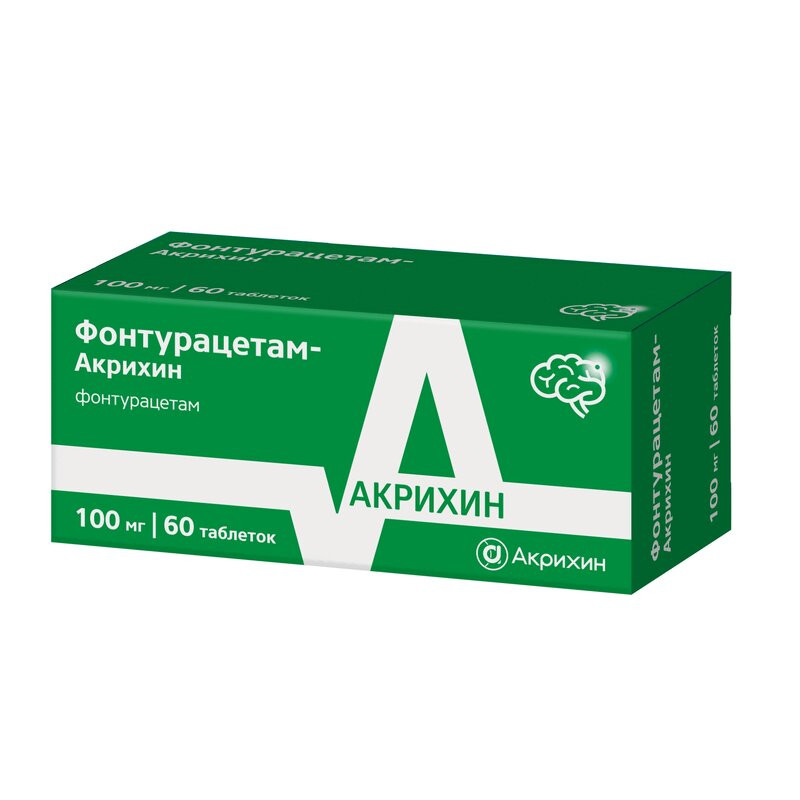 Фонтурацетам-Акрихин 100 мг таблетки 60 шт