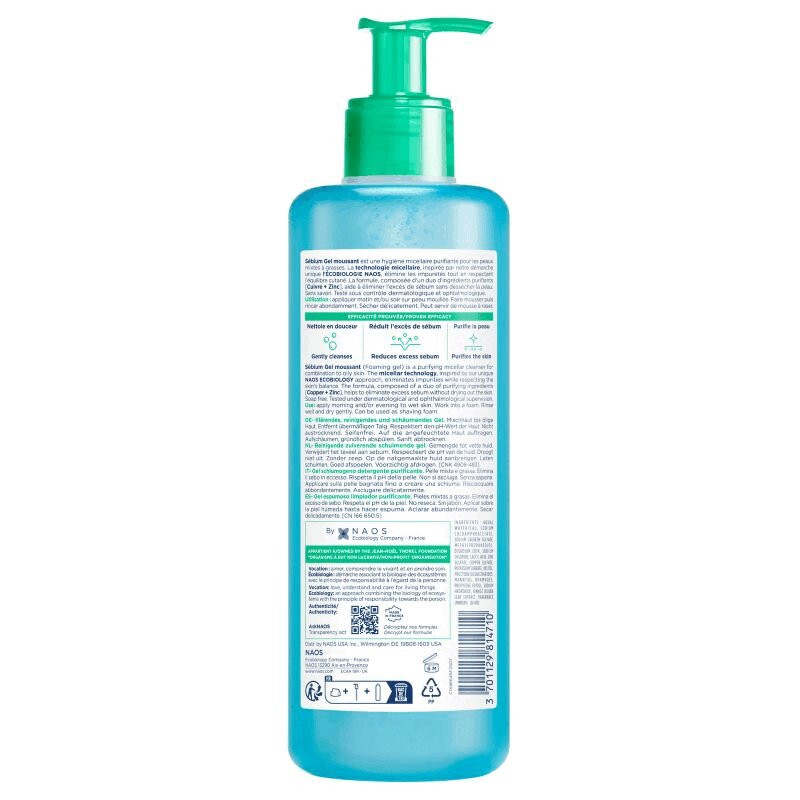 Bioderma Sebium Гель для умывания для жирной и проблемной кожи 400 мл