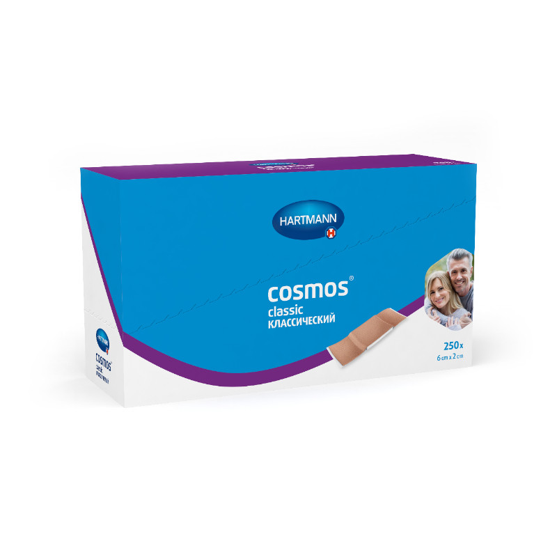 Cosmos Strips Пластырь текстильный 6 см х 2 см 50 шт