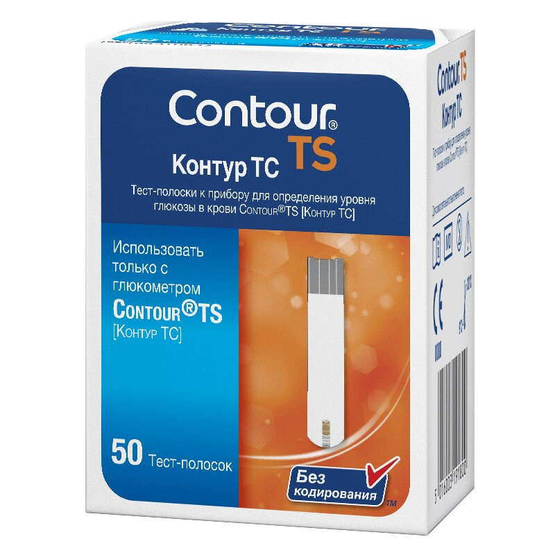 Contour TS Тест-полоски для глюкометра 50 шт