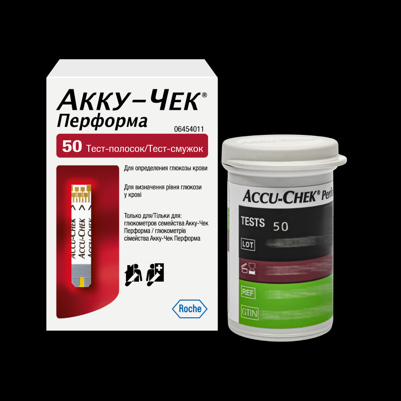 Акку-Чек Перформа Тест-полоски для глюкометра 50 шт