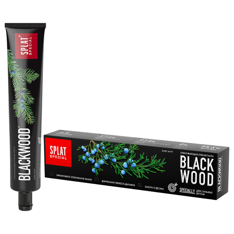 Splat Special Blackwood Зубная паста отбеливающая 75 мл