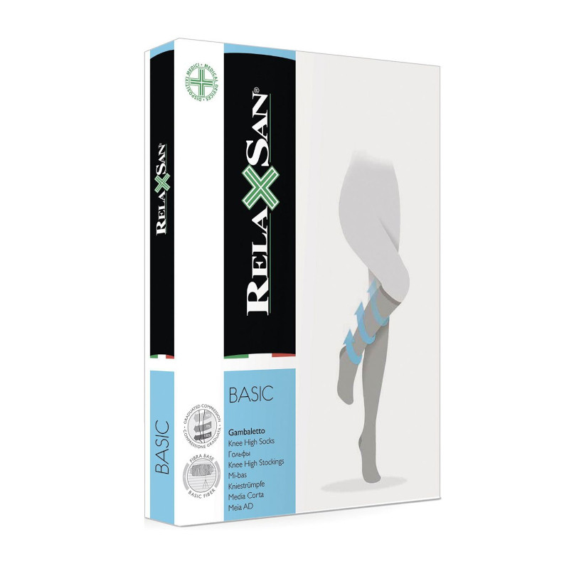 Relaxsan Basic Гольфы компрессионные Gambaletto 1 класс компрессии 140 den размер 4 Телесные
