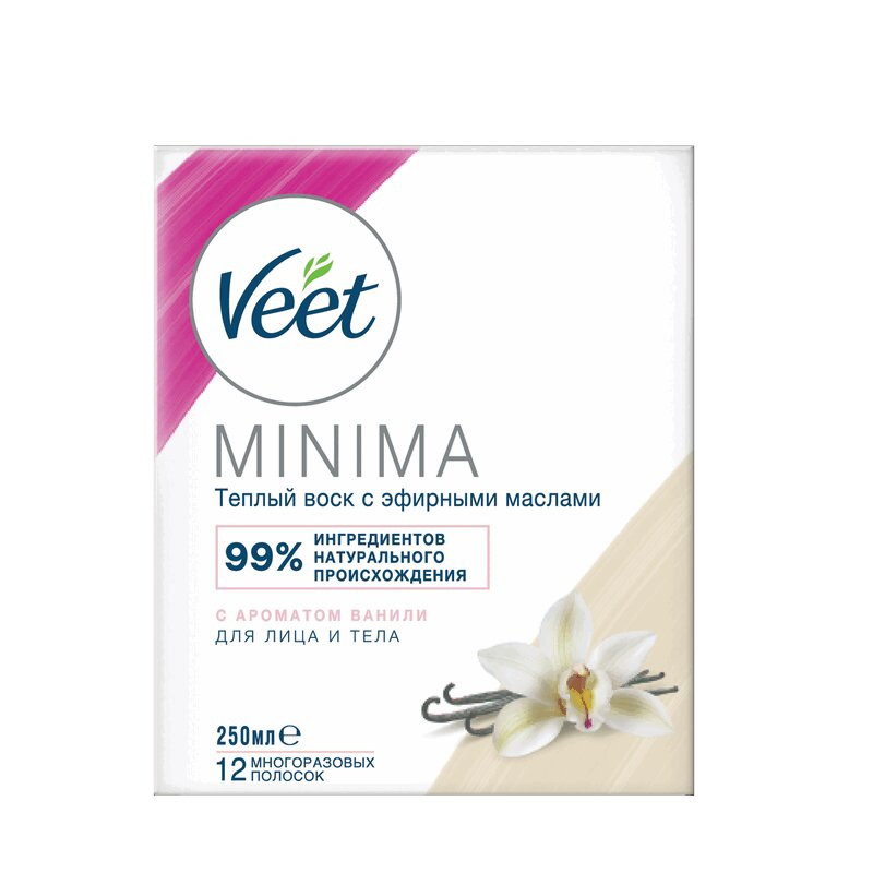 Veet Minima Воск теплый для депиляции с эфирными маслами 250 мл