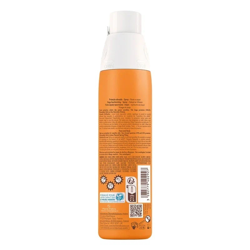 Avene Sun Спрей солнцезащитный для тела SPF 30 200 мл