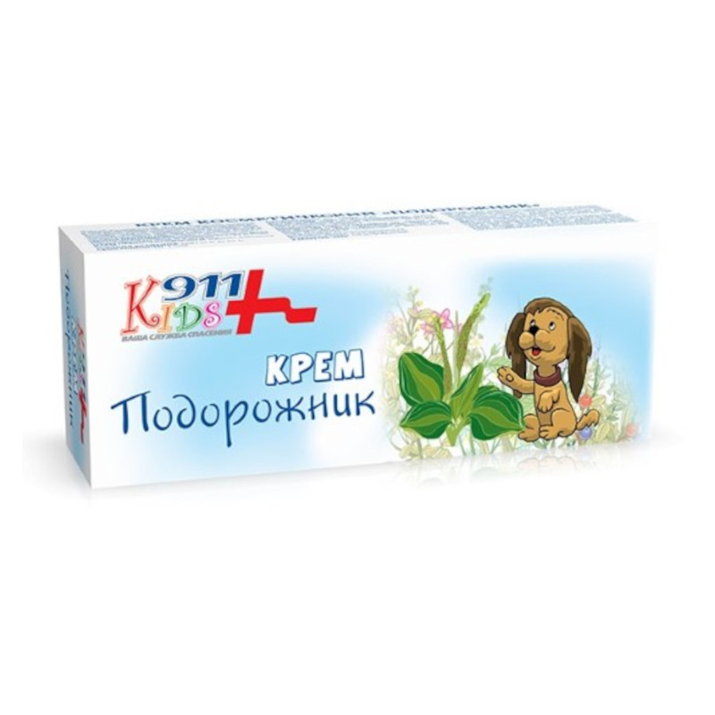911 Kids Крем при ссадинах и ушибах Подорожник 50 мл