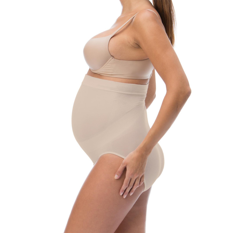RelaxMaternity Бандаж-трусики дородовый с хлопком размер S Бежевый