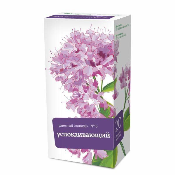 Фиточай Алтай № 6 Успокаивающий фильтр-пакеты 20 шт