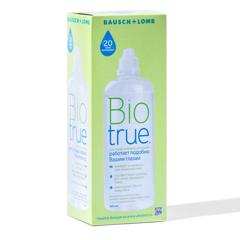 Biotrue раствор для ухода за контактными линзами 300 мл