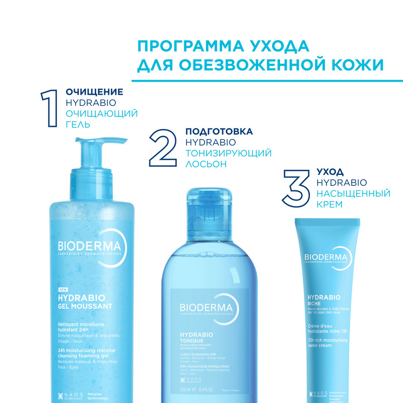 Bioderma Hydrabio Лосьон тонизирующий для обезвоженной кожи 250 мл