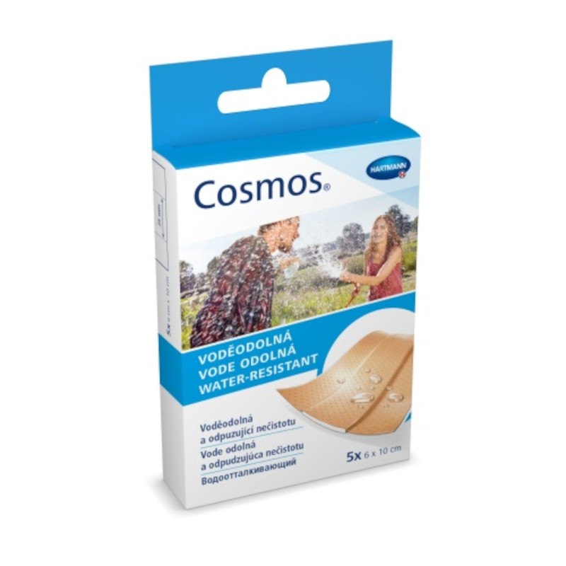 Cosmos Пластырь влагостойкий 6 см х 10 см 5 шт