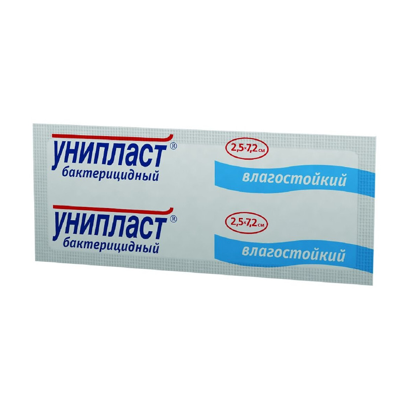 Унипласт Пластырь бактерицидный влагостойкий 2,5 см x 7,2 см 1 шт