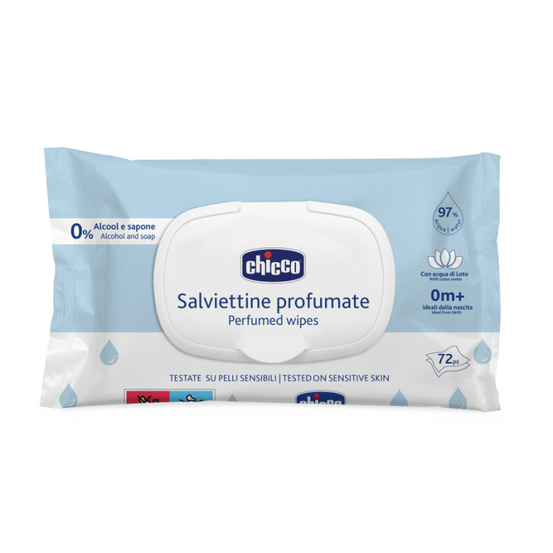 Chicco Салфетки влажные очищающие 72 шт