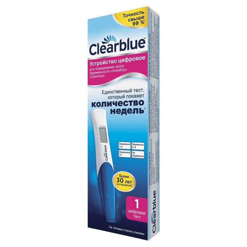 Clearblue Тест на беременность цифровой с определением срока в неделях 1 шт