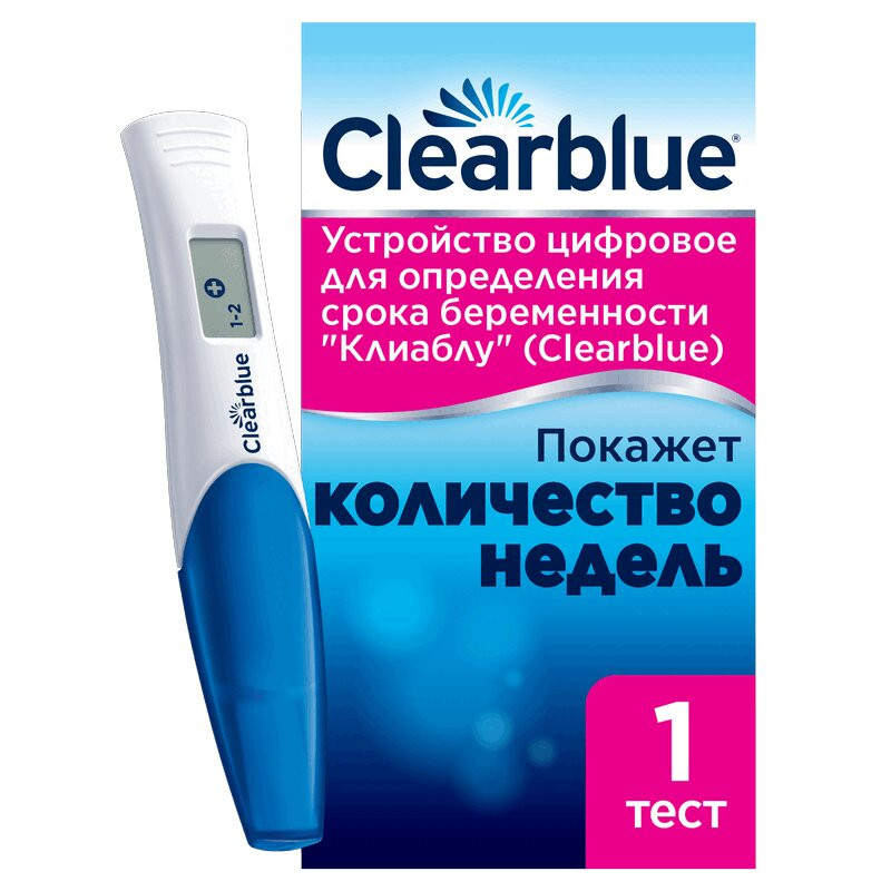 Clearblue Тест на беременность цифровой с определением срока в неделях 1 шт