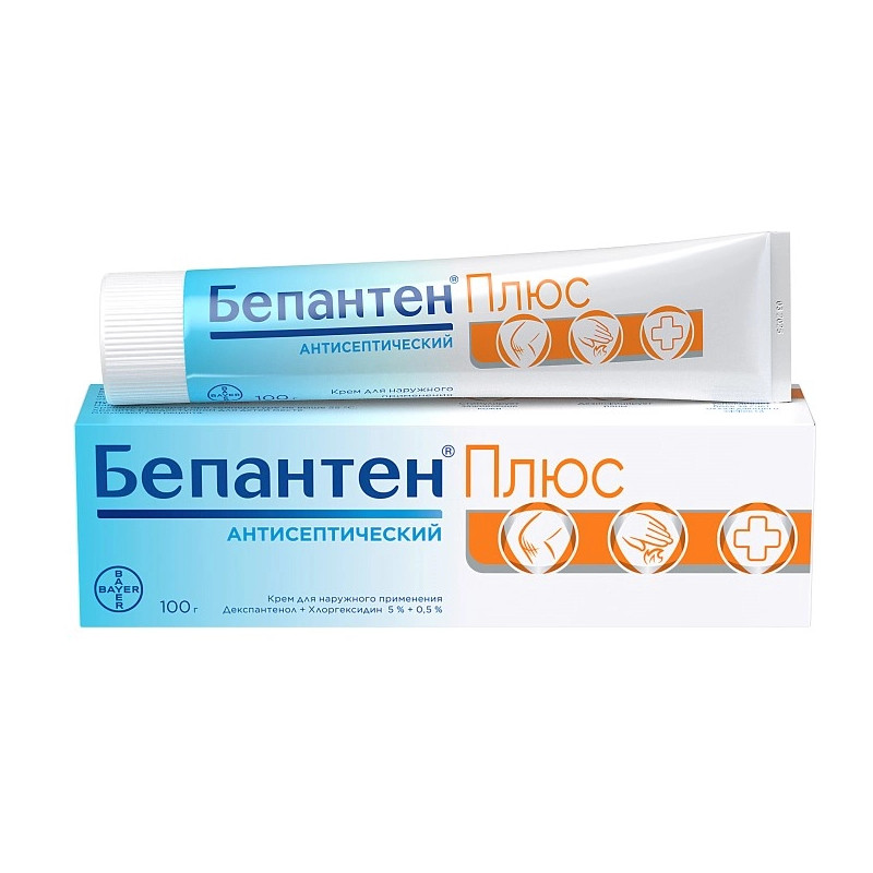 Бепантен Плюс 5%+0,5% крем для наружного применения 100 г