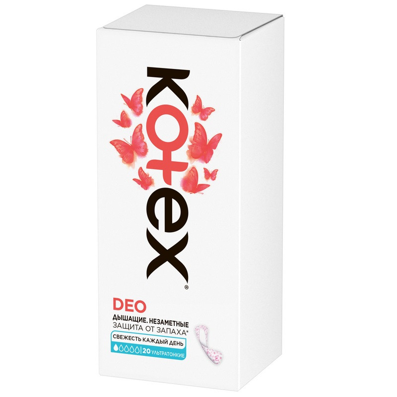 Kotex Deo Прокладки ежедневные ультратонкие 20 шт