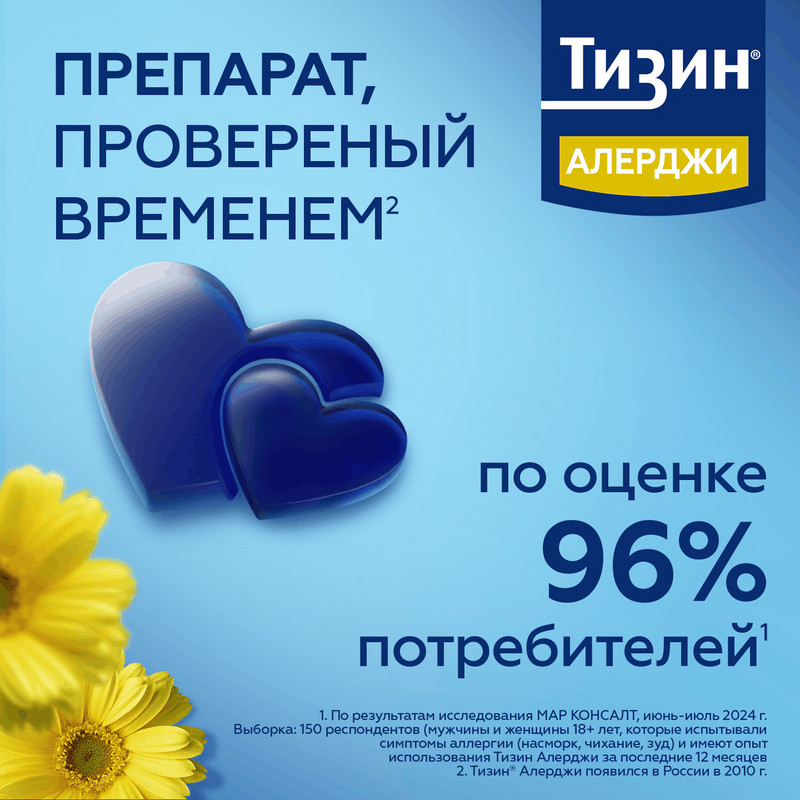 Тизин Алерджи 50 мкг/доза спрей назальный 10 мл
