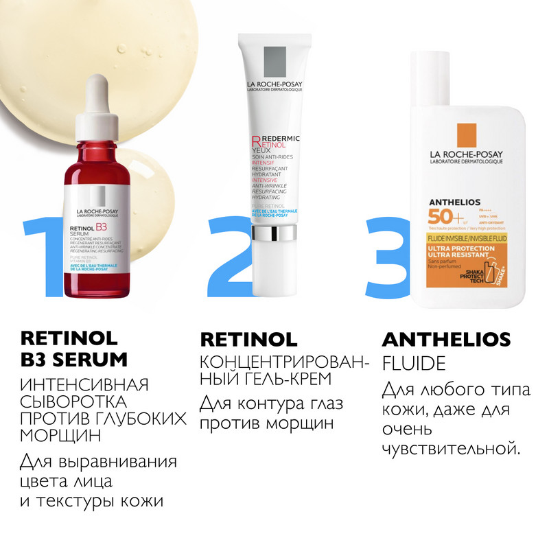 La Roche-Posay Redermic Retinol Гель-крем концентрированный против морщин для контура глаз 15 мл