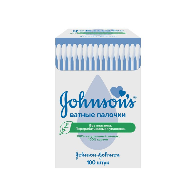 Johnson's Ватные палочки 100 шт