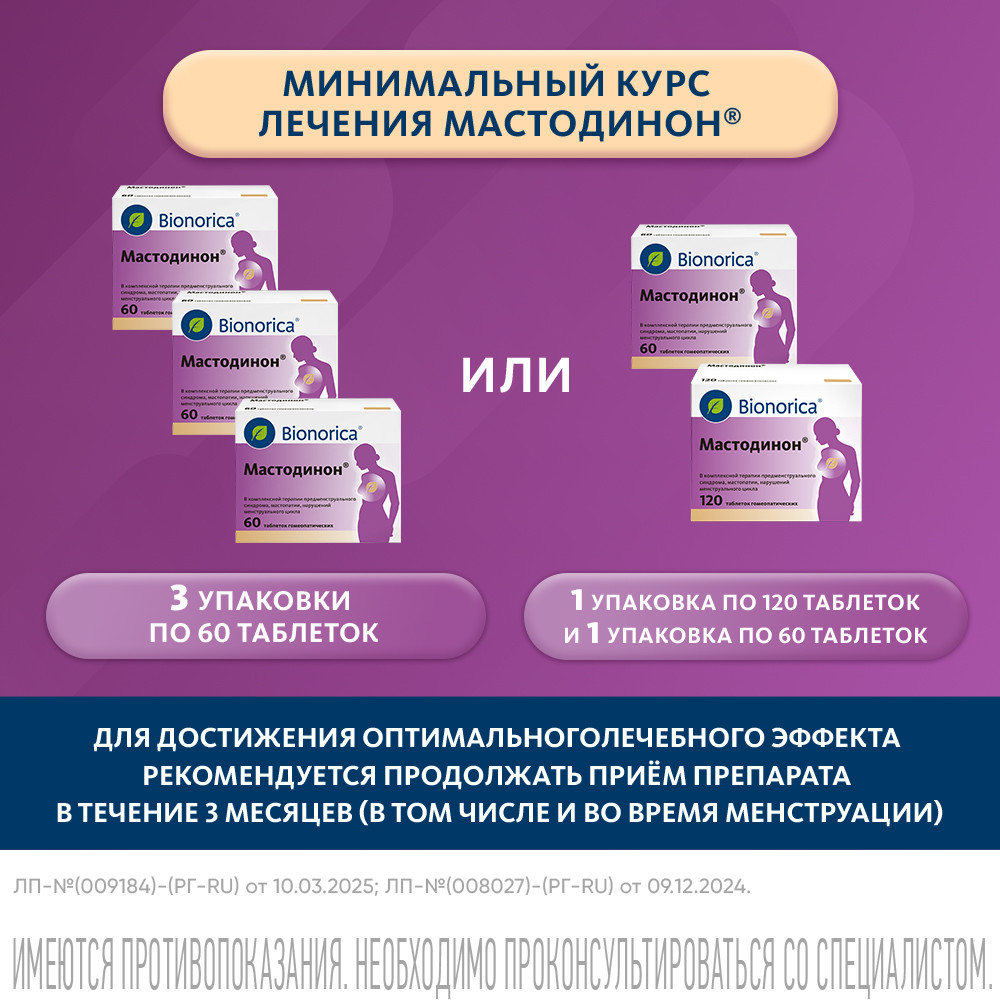 Мастодинон таблетки гомеопатические 60 шт