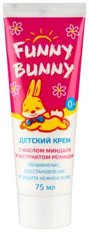 Funny Bunny Крем детский с маслом миндаля и экстрактом ромашки 0+ 75 мл