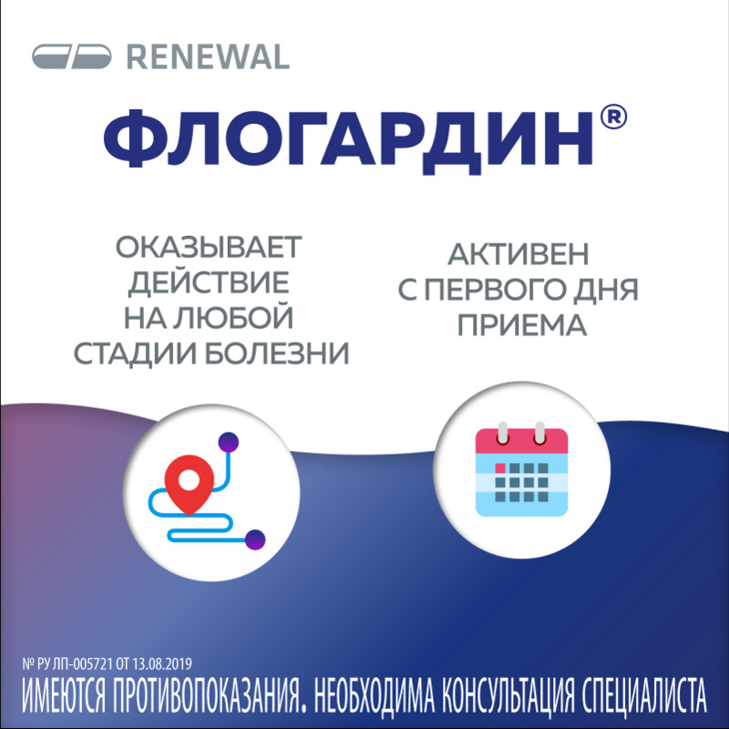 Флогардин 125 мг таблетки 10 шт