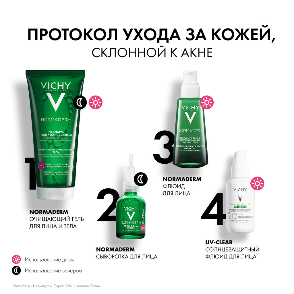 Vichy Capital Soleil UV-Clear Флюид солнцезащитный против несовершенств SPF 50+ 40 мл