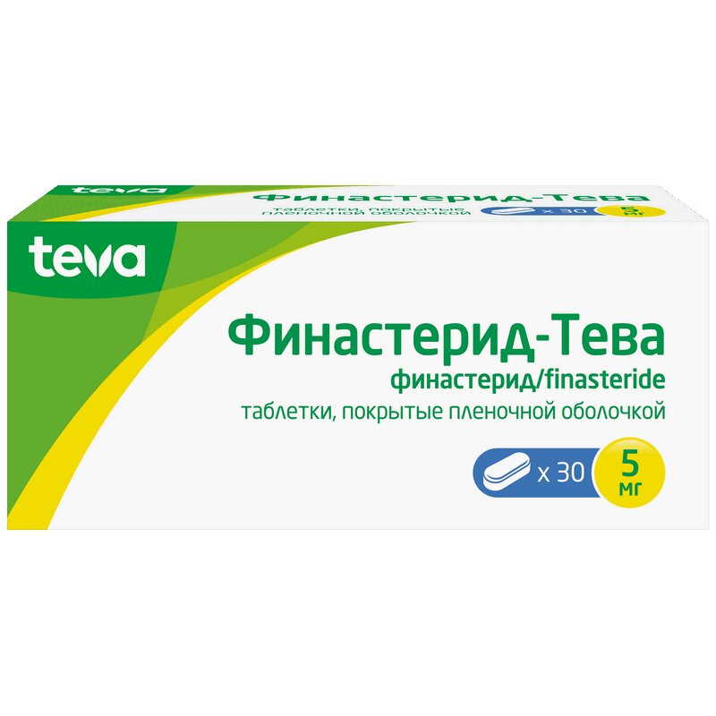 Финастерид-Тева 5 мг таблетки 30 шт