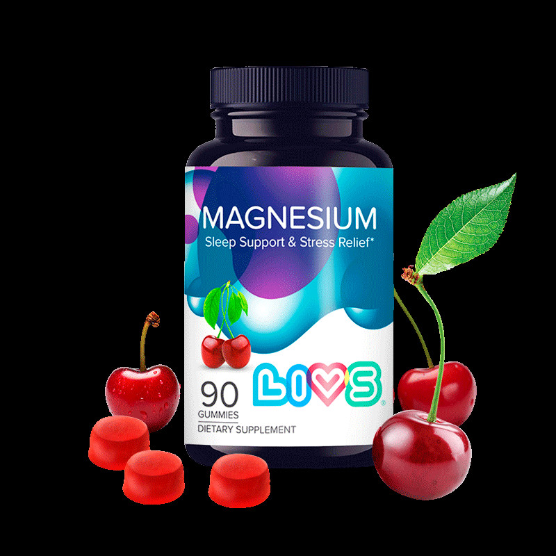 Livs Магний цитрат пастилки мармеладные Вишня 90 шт