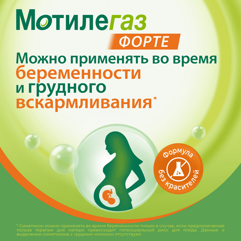 Мотилегаз Форте 120 мг капсулы 20 шт