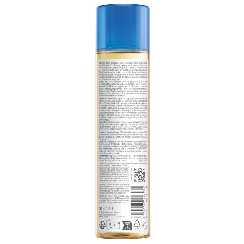 Bioderma Atoderm Масло для тела сухое 2в1 150 мл