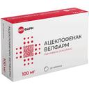 Ацеклофенак Велфарм 100 мг таблетки 20 шт