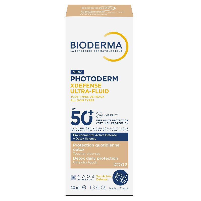 Bioderma Фотодерм Хдефенс Флюид солнцезащитный SPF50+ 40 мл светлый