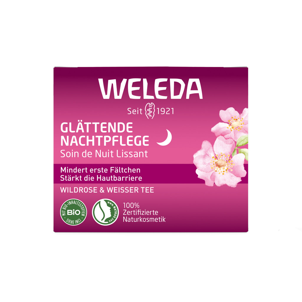 Weleda Крем для лица ночной разглаживающий Роза 40 мл
