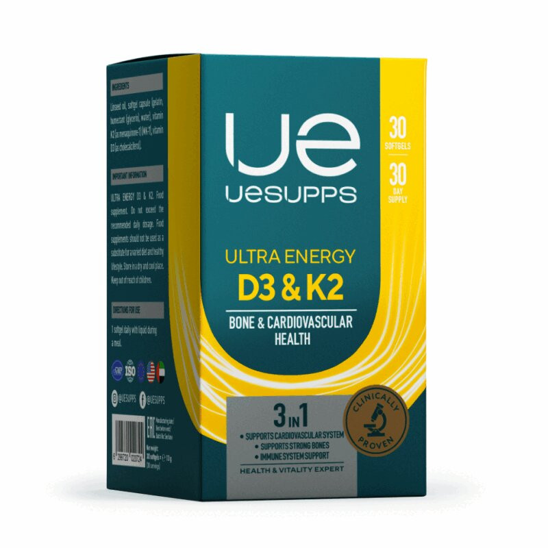 Uesupps Витамин Д3 и К2 капсулы 30 шт