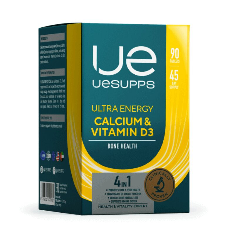 Uesupps Кальций и Витамин Д3 таблетки 90 шт