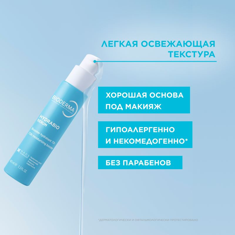 Bioderma Hydrabio Сыворотка с гиалуроновой кислотой для обезвоженной кожи лица 40 мл