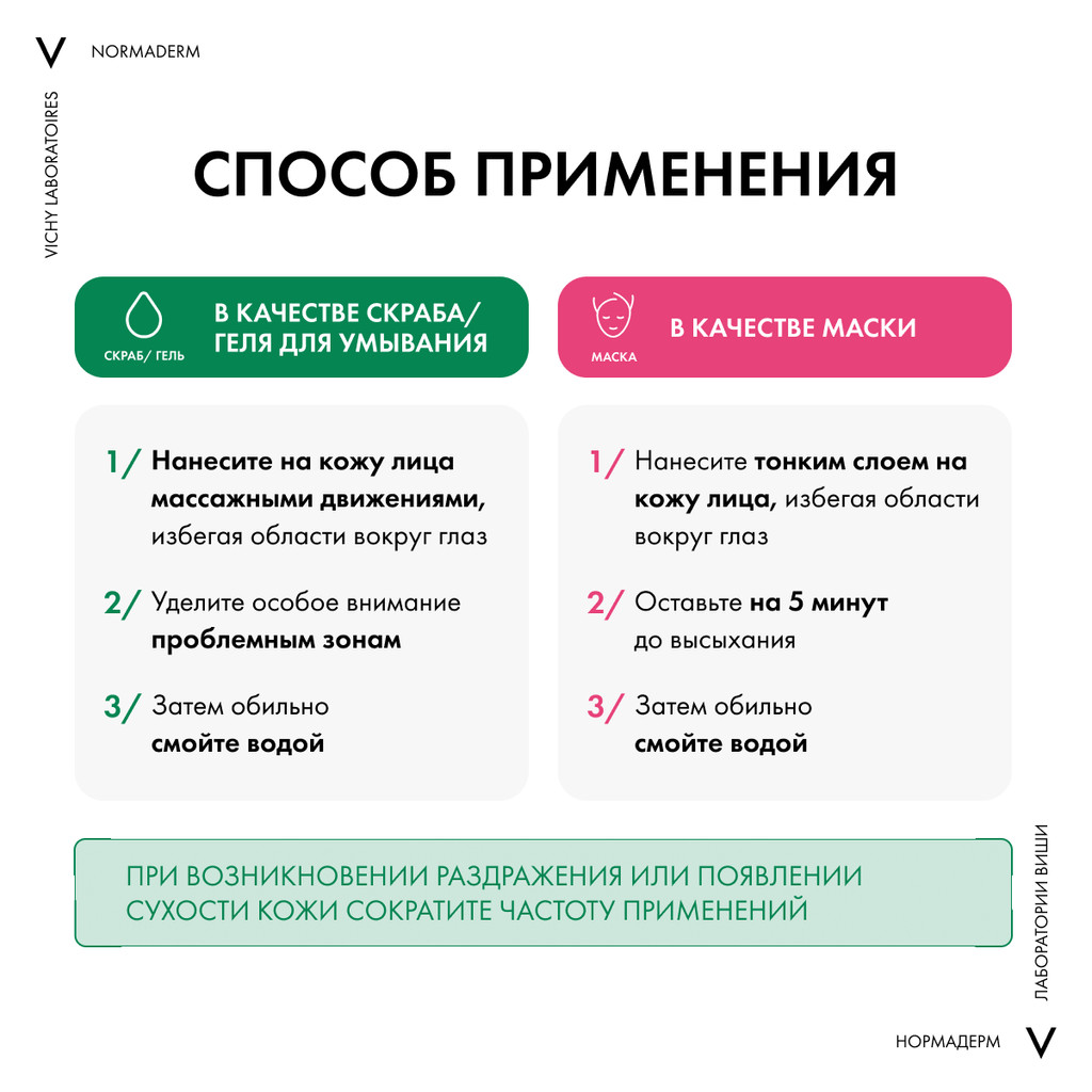 Vichy Normaderm Средство очищающее 3в1 гель-скраб-маска 125 мл